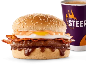 Beef Patty, Bacon & Egg Breakfast Bun Beef Patty, Bacon & Egg Breakfast Bun